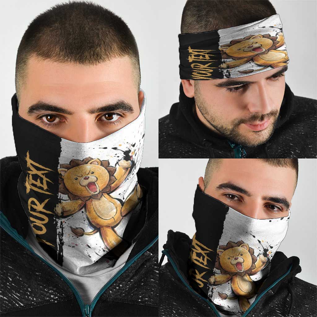 Personalized Kon Neck Gaiter Ink Splash Anime Brush Style