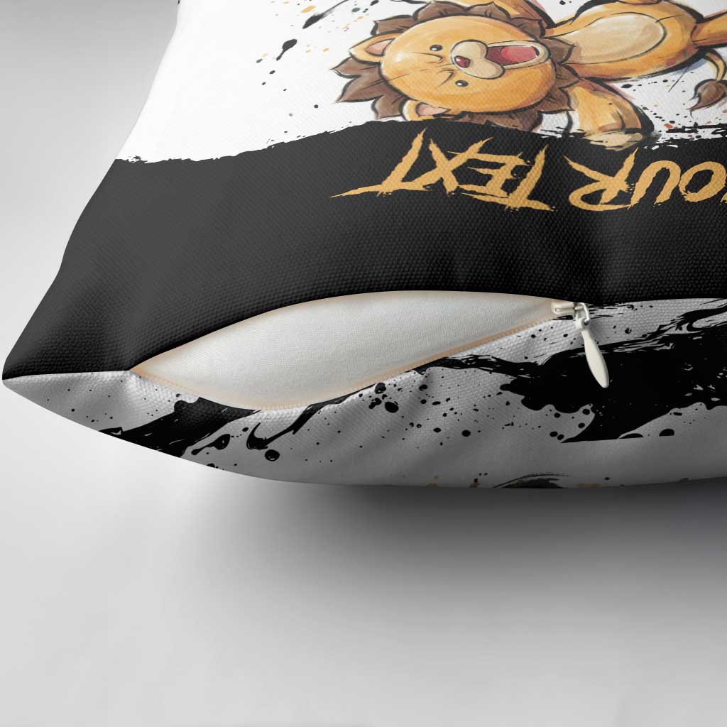 Personalized Kon Pillow Cover Ink Splash Anime Brush Style