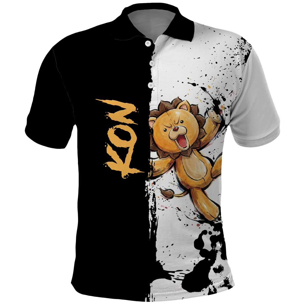 Personalized Kon Polo Shirt Ink Splash Anime Brush Style