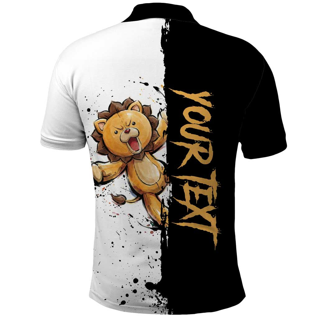 Personalized Kon Polo Shirt Ink Splash Anime Brush Style