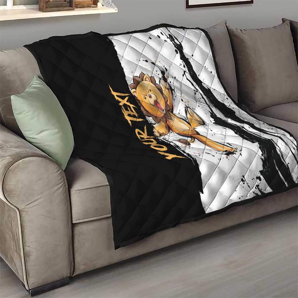 Personalized Kon Quilt Ink Splash Anime Brush Style