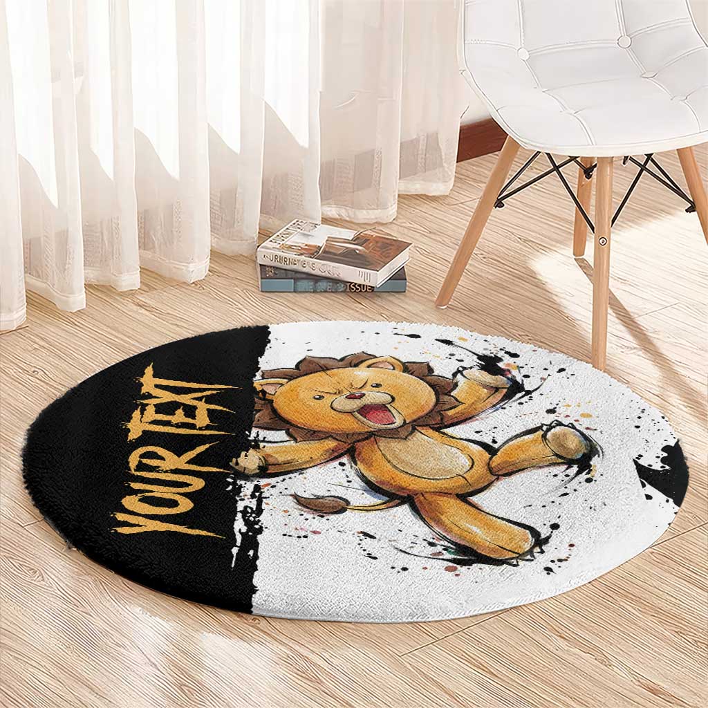 Personalized Kon Round Carpet Ink Splash Anime Brush Style