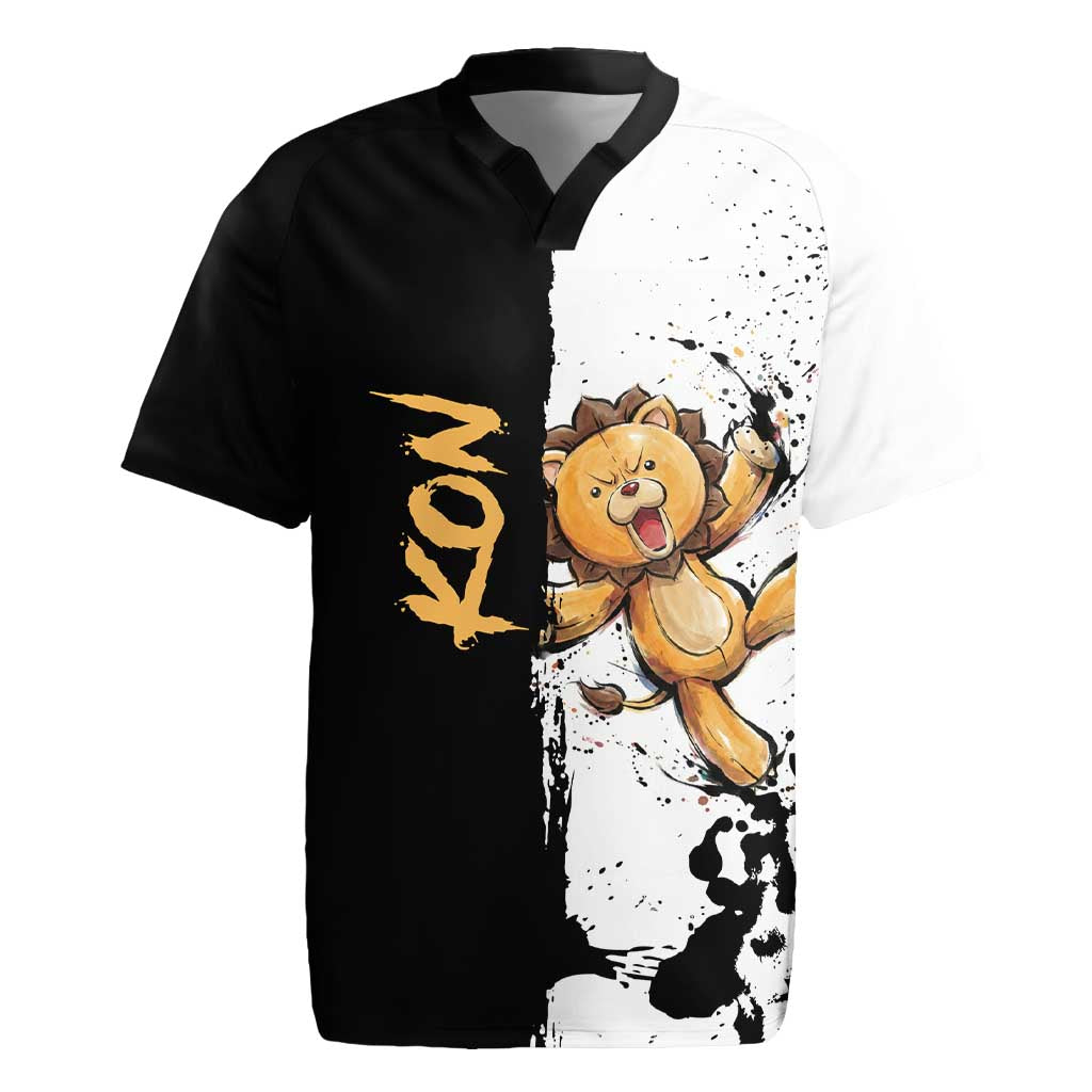 Personalized Kon Rugby Jersey Ink Splash Anime Brush Style