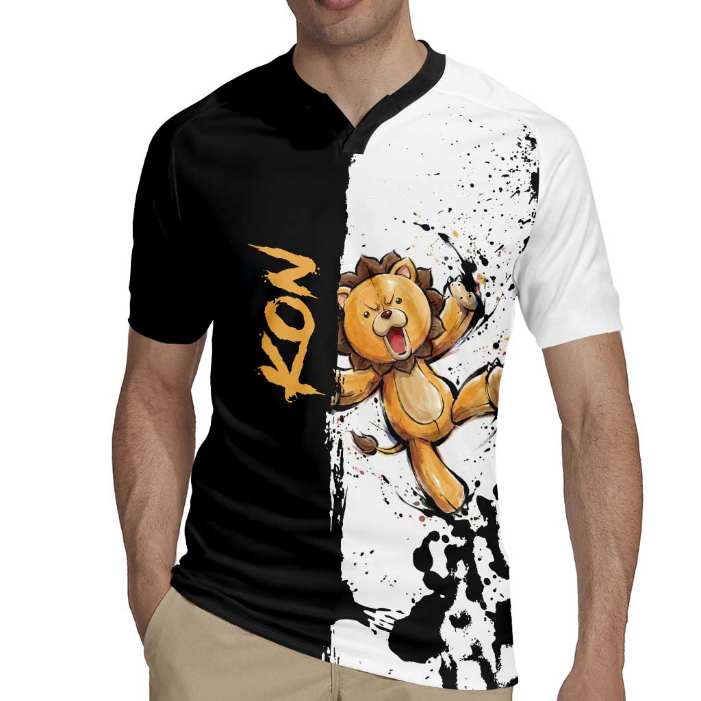 Personalized Kon Rugby Jersey Ink Splash Anime Brush Style