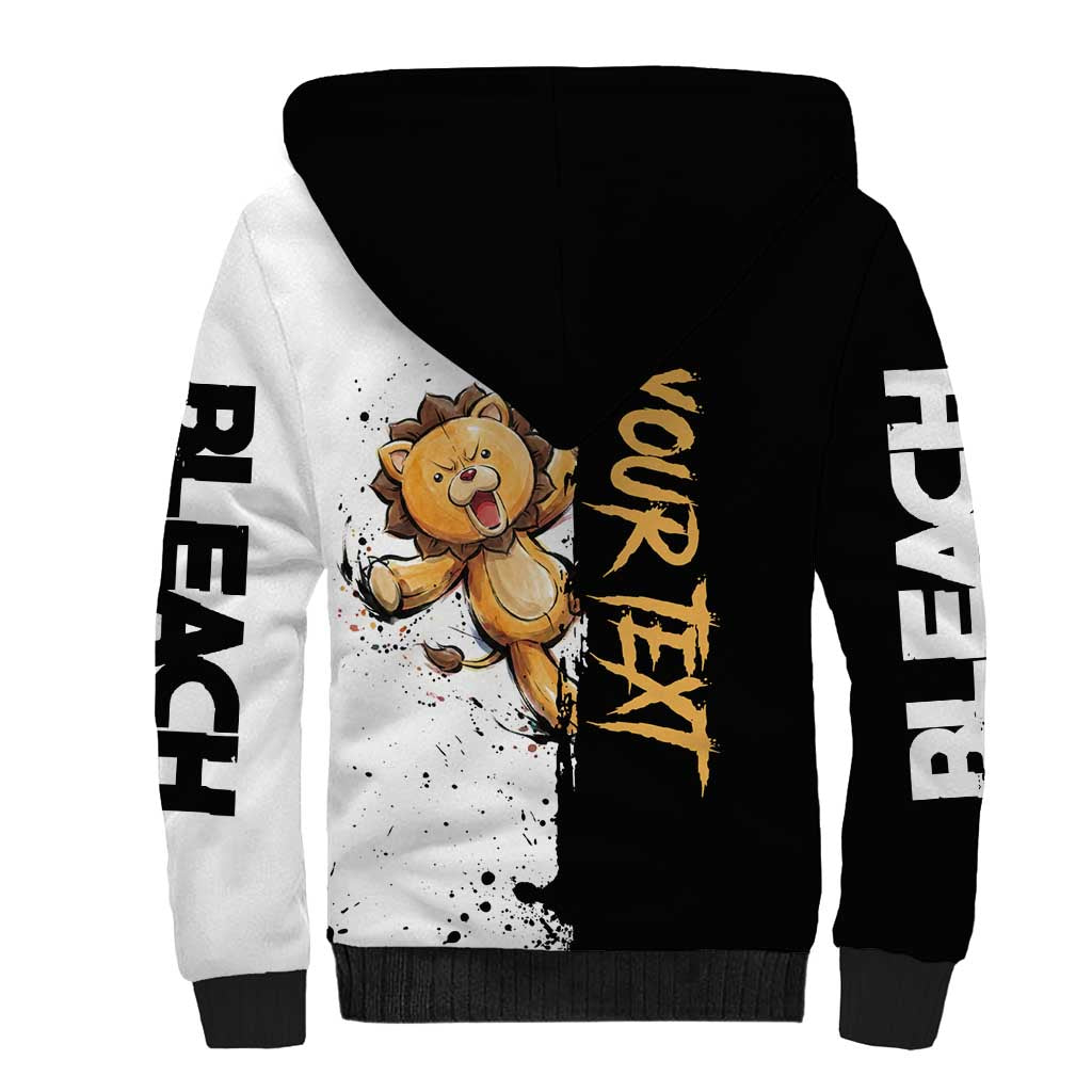 Personalized Kon Sherpa Hoodie Ink Splash Anime Brush Style