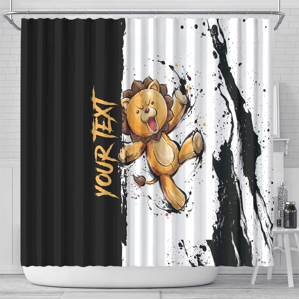 Personalized Kon Shower Curtain Ink Splash Anime Brush Style