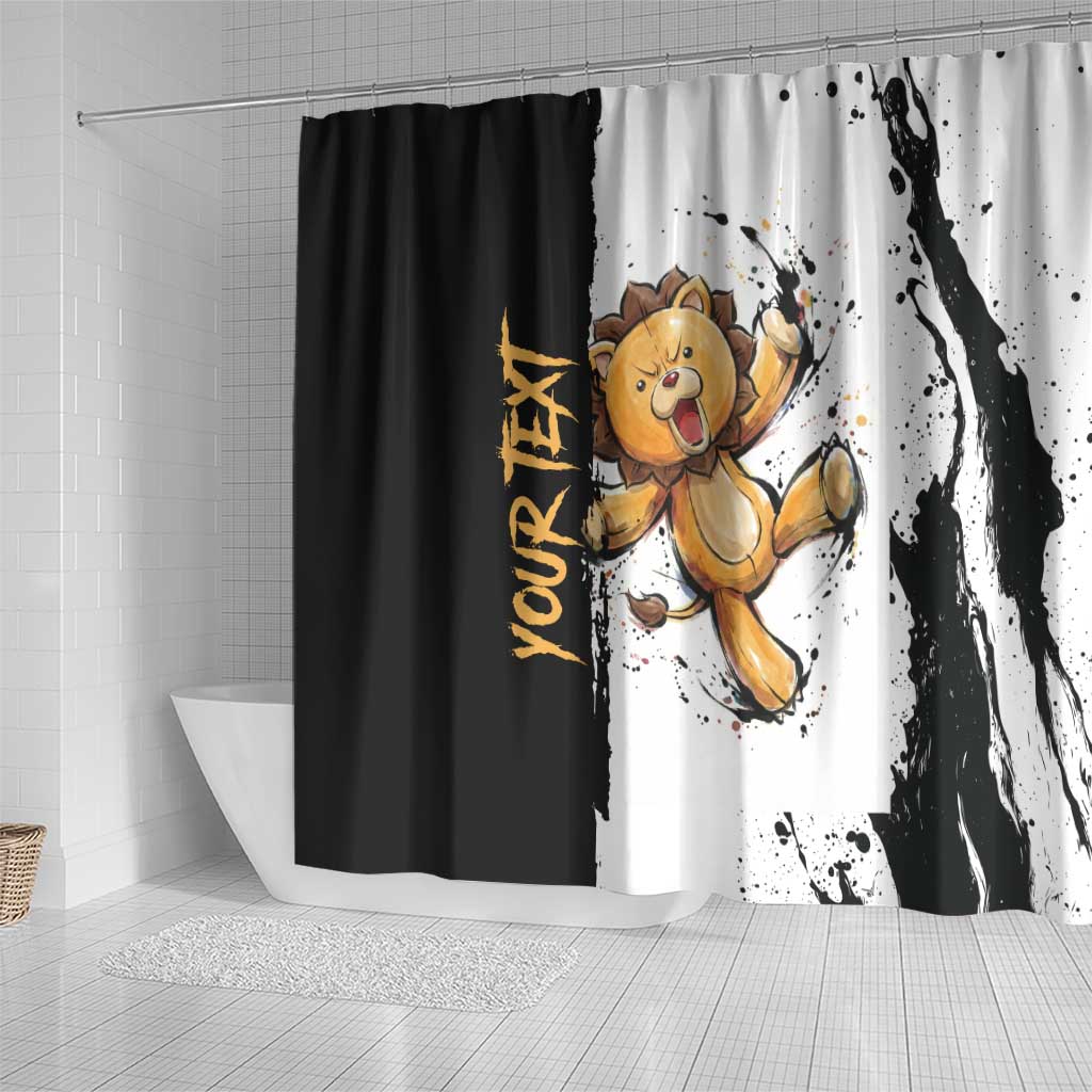 Personalized Kon Shower Curtain Ink Splash Anime Brush Style
