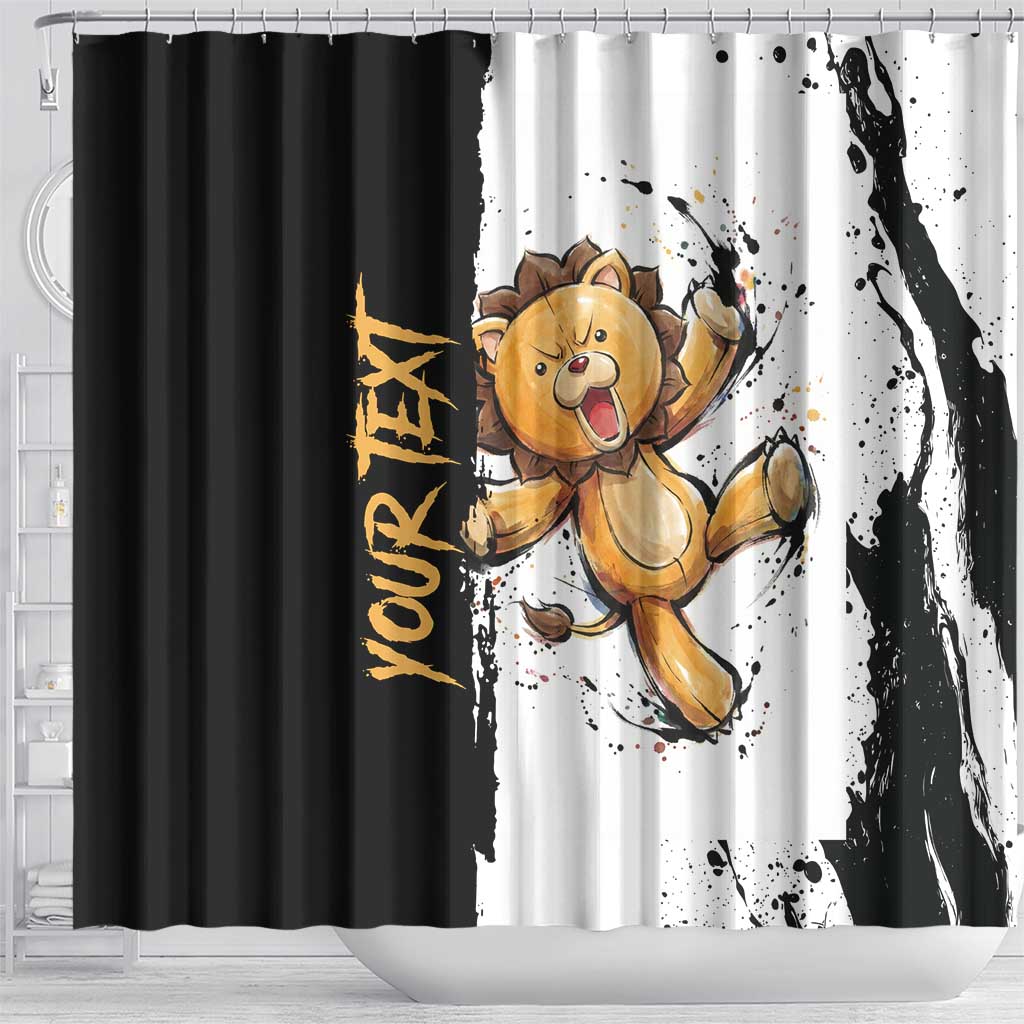 Personalized Kon Shower Curtain Ink Splash Anime Brush Style