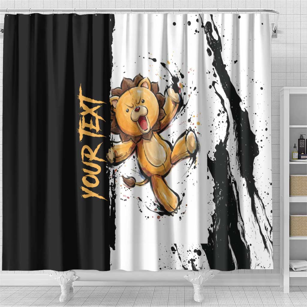 Personalized Kon Shower Curtain Ink Splash Anime Brush Style
