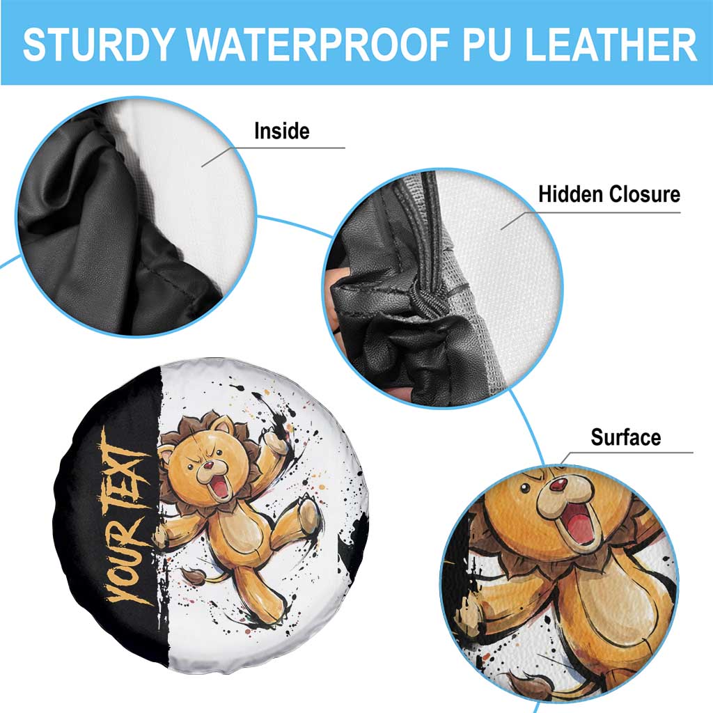 Personalized Kon Spare Tire Cover Ink Splash Anime Brush Style