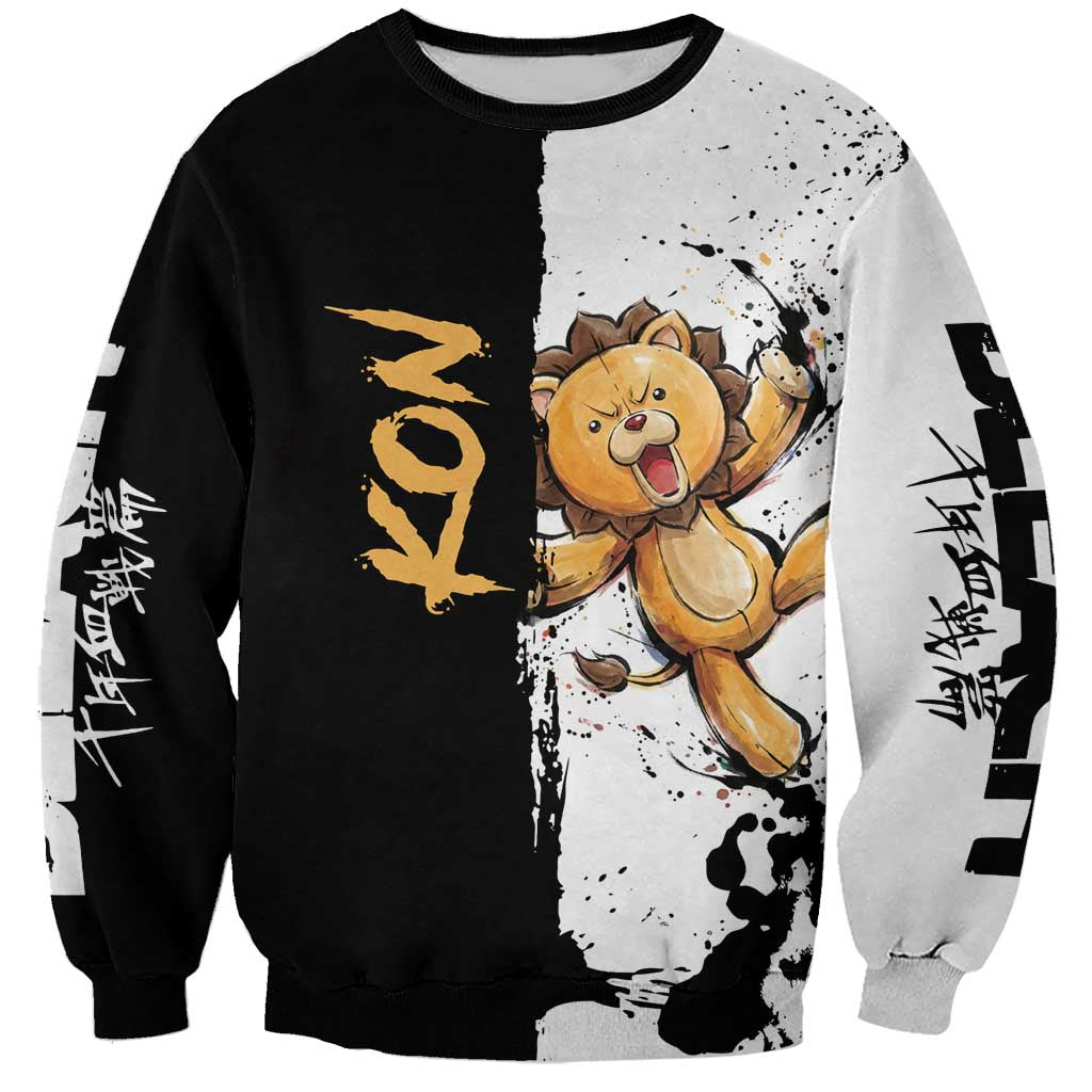 Personalized Kon Sweatshirt Ink Splash Anime Brush Style