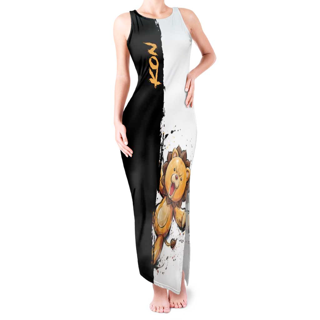 Personalized Kon Tank Maxi Dress Ink Splash Anime Brush Style