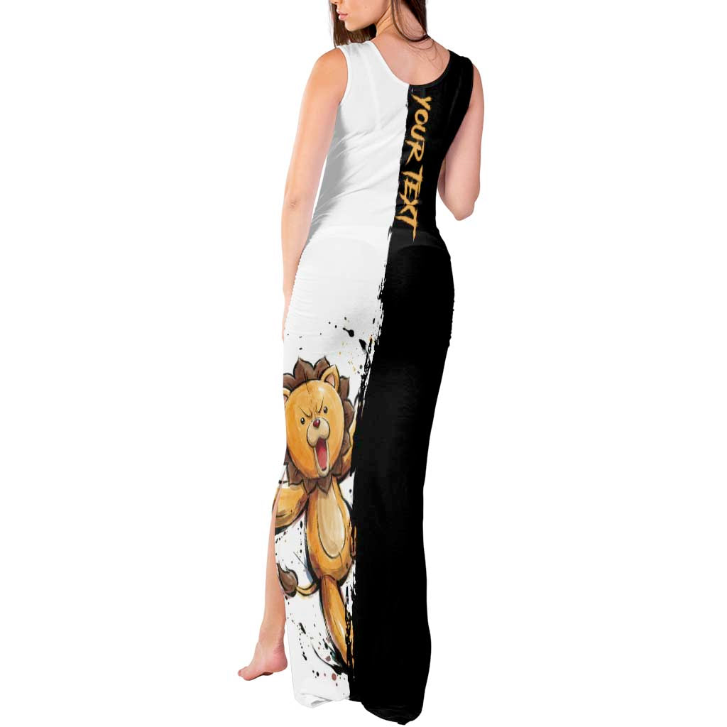 Personalized Kon Tank Maxi Dress Ink Splash Anime Brush Style