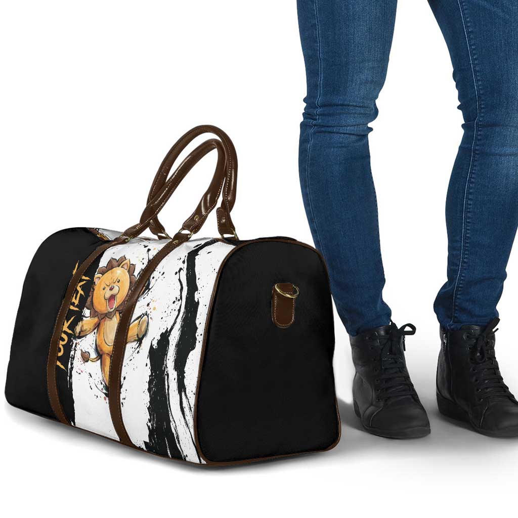 Personalized Kon Travel Bag Ink Splash Anime Brush Style