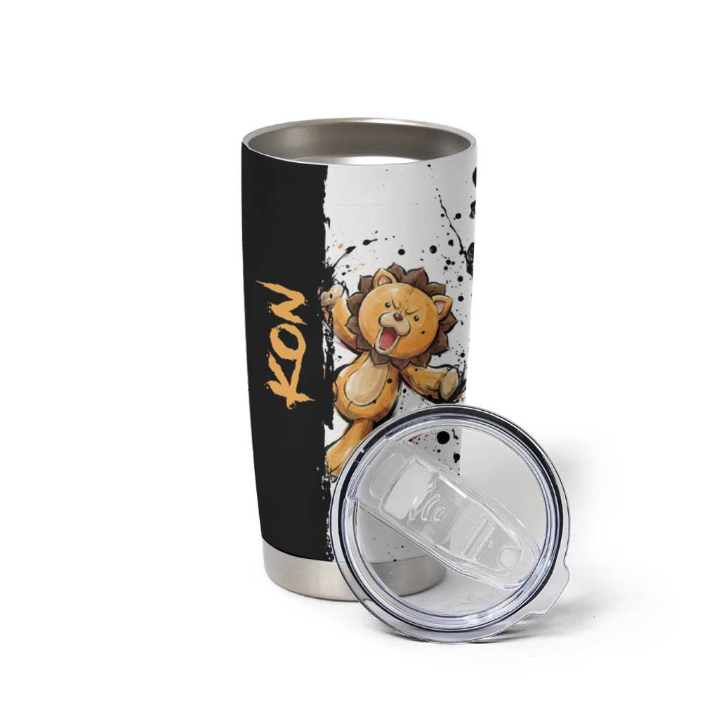 Personalized Kon Tumbler Cup Ink Splash Anime Brush Style
