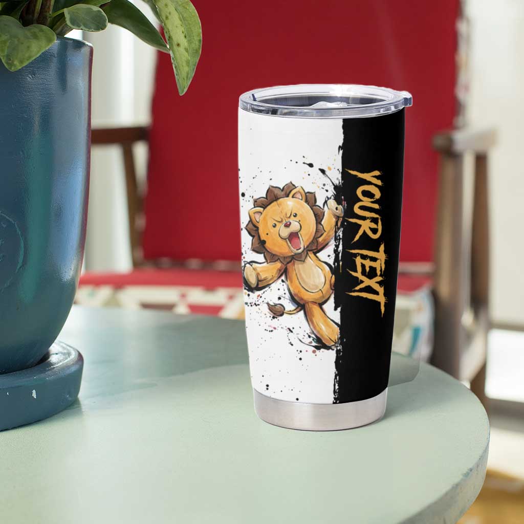 Personalized Kon Tumbler Cup Ink Splash Anime Brush Style