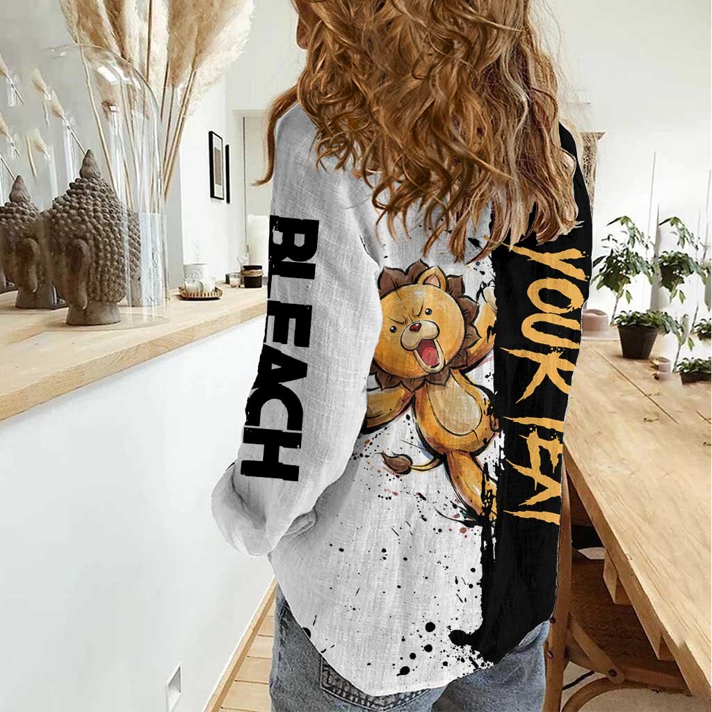Personalized Kon Women Casual Shirt Ink Splash Anime Brush Style