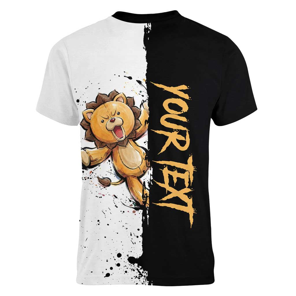Personalized Kon Women V-Neck T-Shirt Ink Splash Anime Brush Style