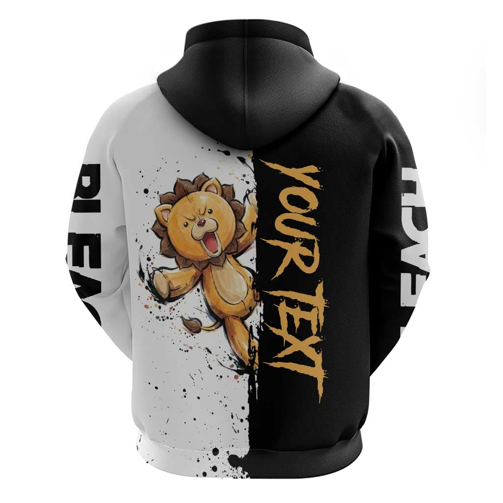 Personalized Kon Zip Hoodie Ink Splash Anime Brush Style
