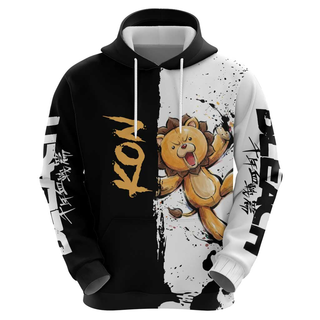 Personalized Kon Zip Hoodie Ink Splash Anime Brush Style