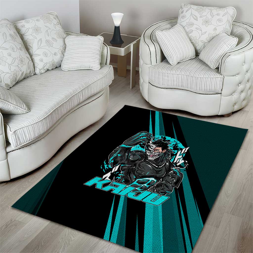 Kaiju No. 8 Monster Form Area Rug Neon Manga Combat Style
