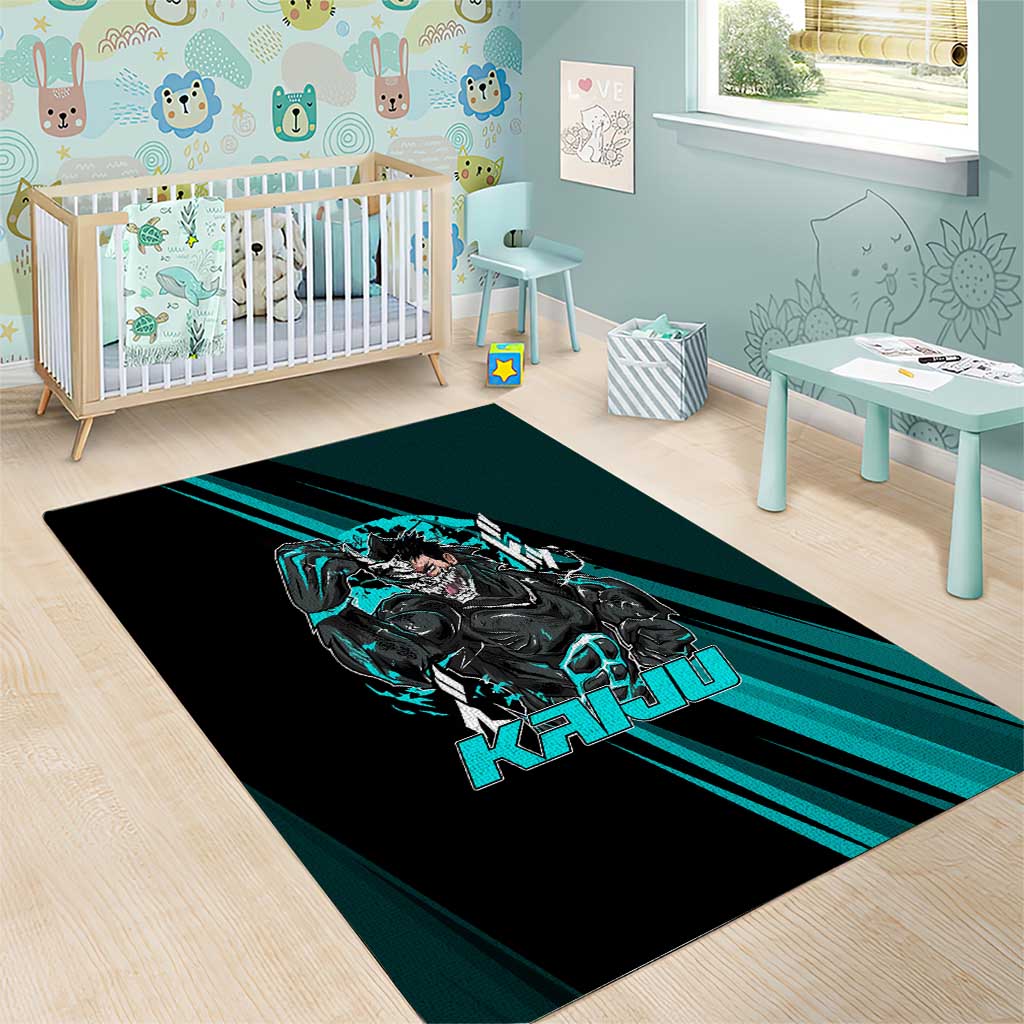 Kaiju No. 8 Monster Form Area Rug Neon Manga Combat Style