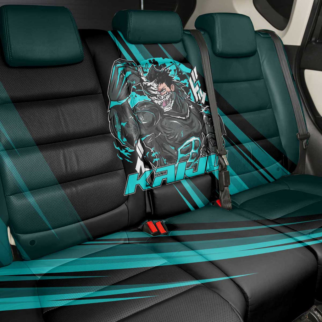 Kaiju No. 8 Monster Form Back Car Seat Cover Neon Manga Combat Style