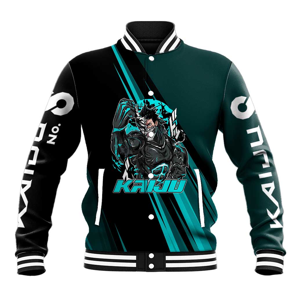 Kaiju No. 8 Monster Form Baseball Jacket Neon Manga Combat Style