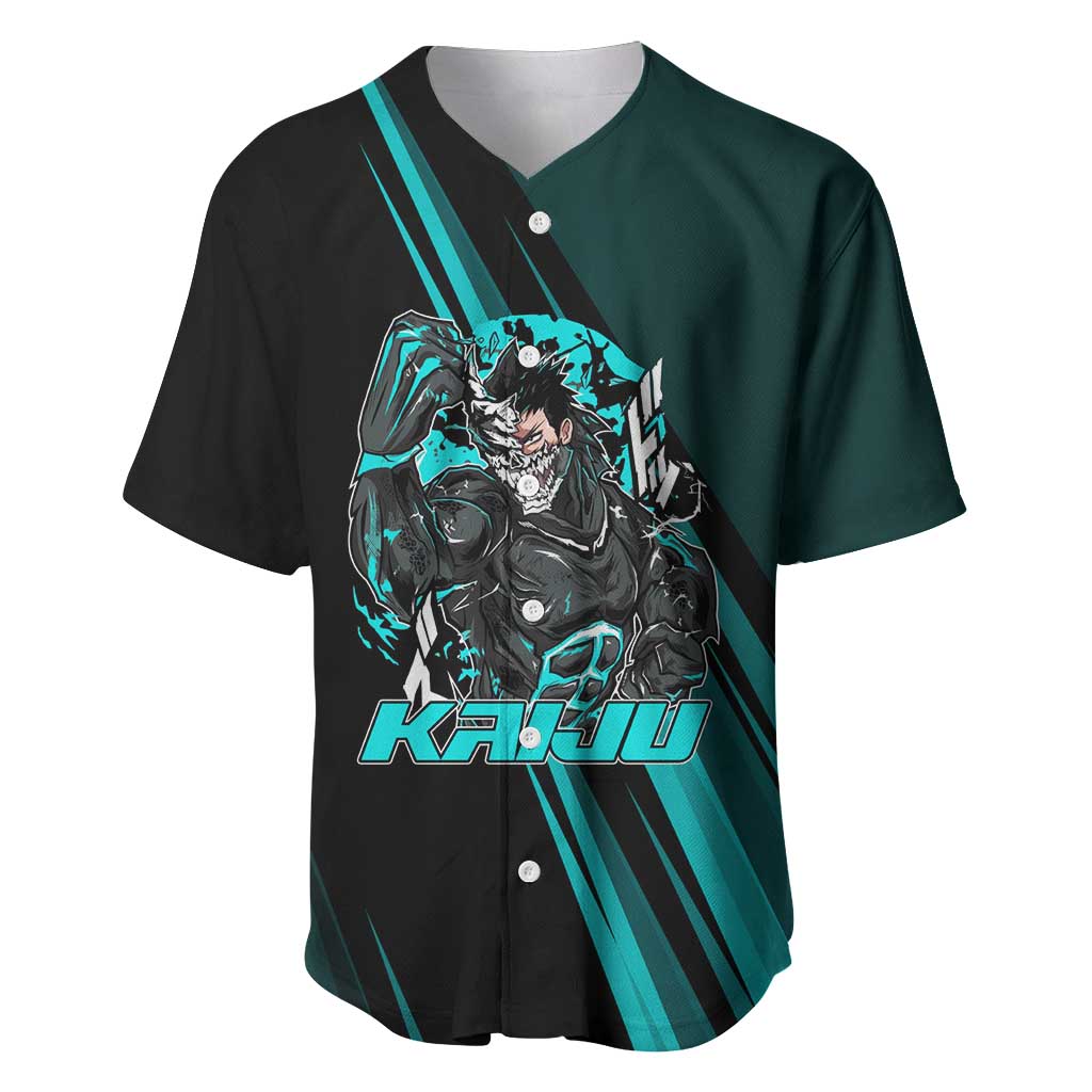 Kaiju No. 8 Monster Form Baseball Jersey Neon Manga Combat Style