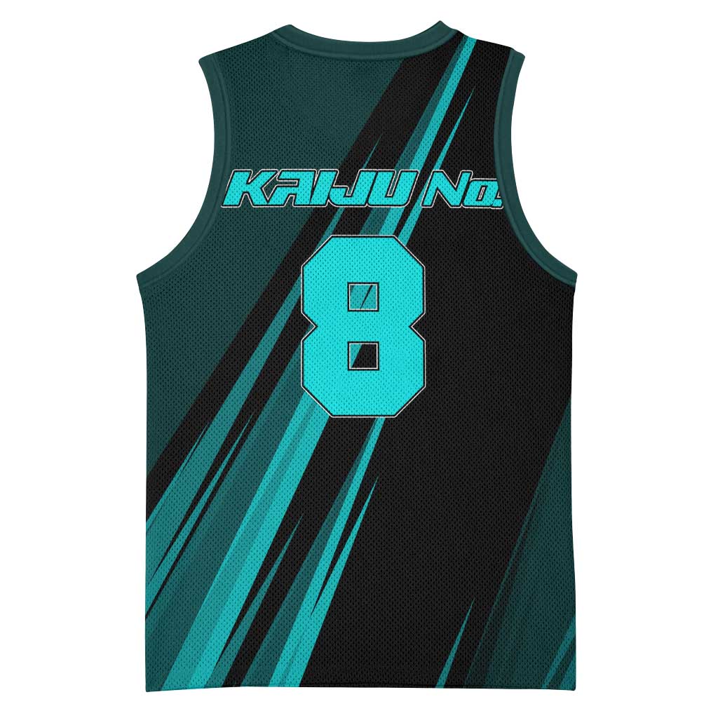 Kaiju No. 8 Monster Form Basketball Jersey Neon Manga Combat Style