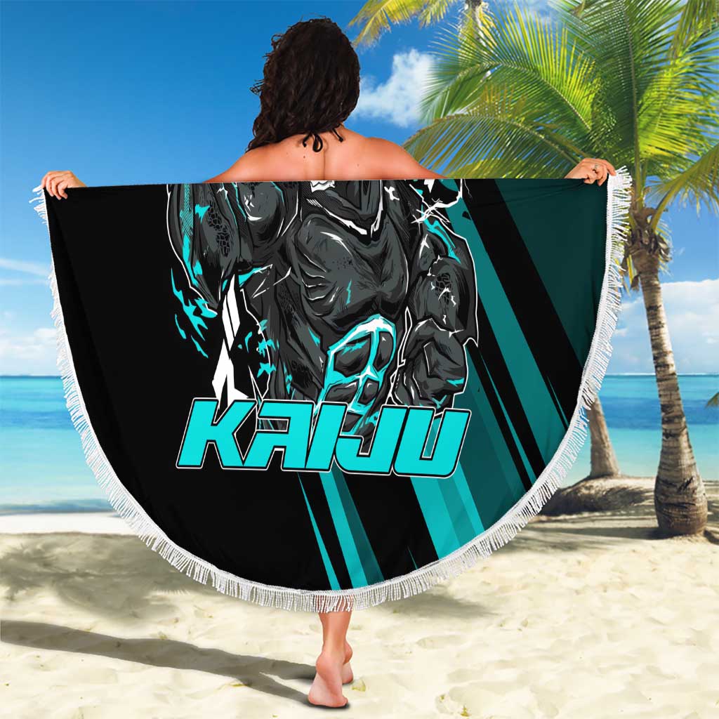 Kaiju No. 8 Monster Form Beach Blanket Neon Manga Combat Style