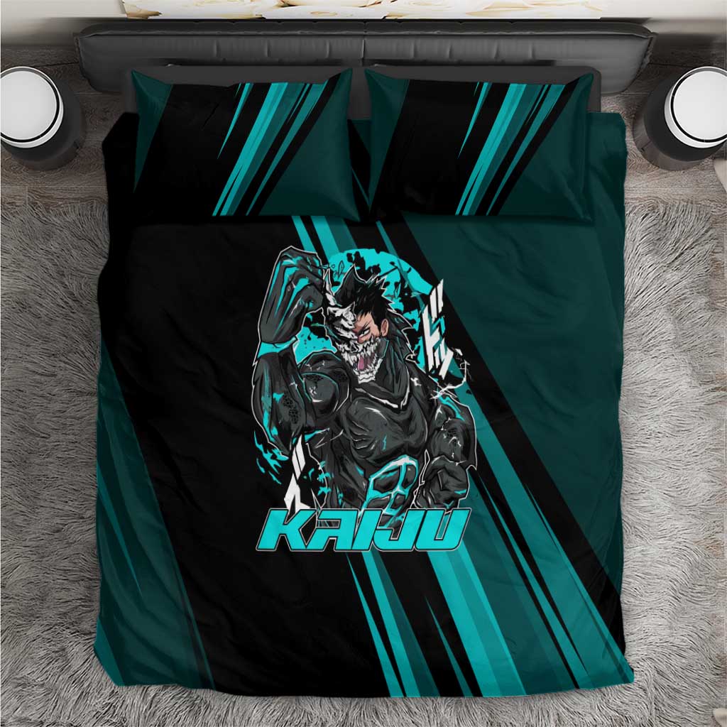 Kaiju No. 8 Monster Form Bedding Set Neon Manga Combat Style