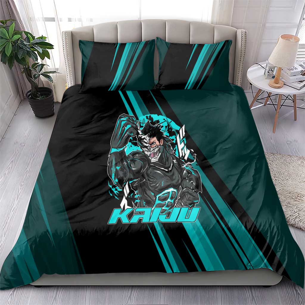 Kaiju No. 8 Monster Form Bedding Set Neon Manga Combat Style