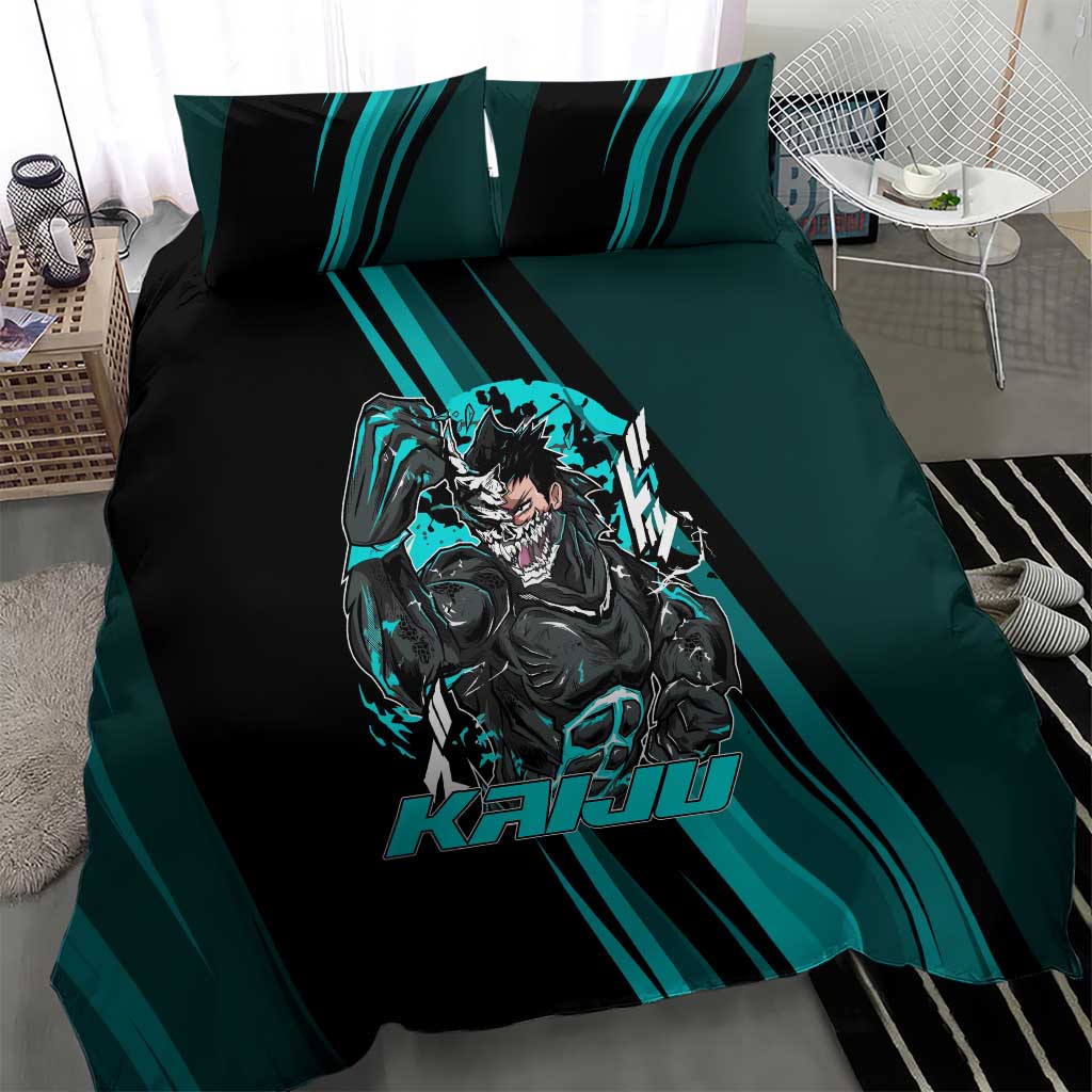 Kaiju No. 8 Monster Form Bedding Set Neon Manga Combat Style