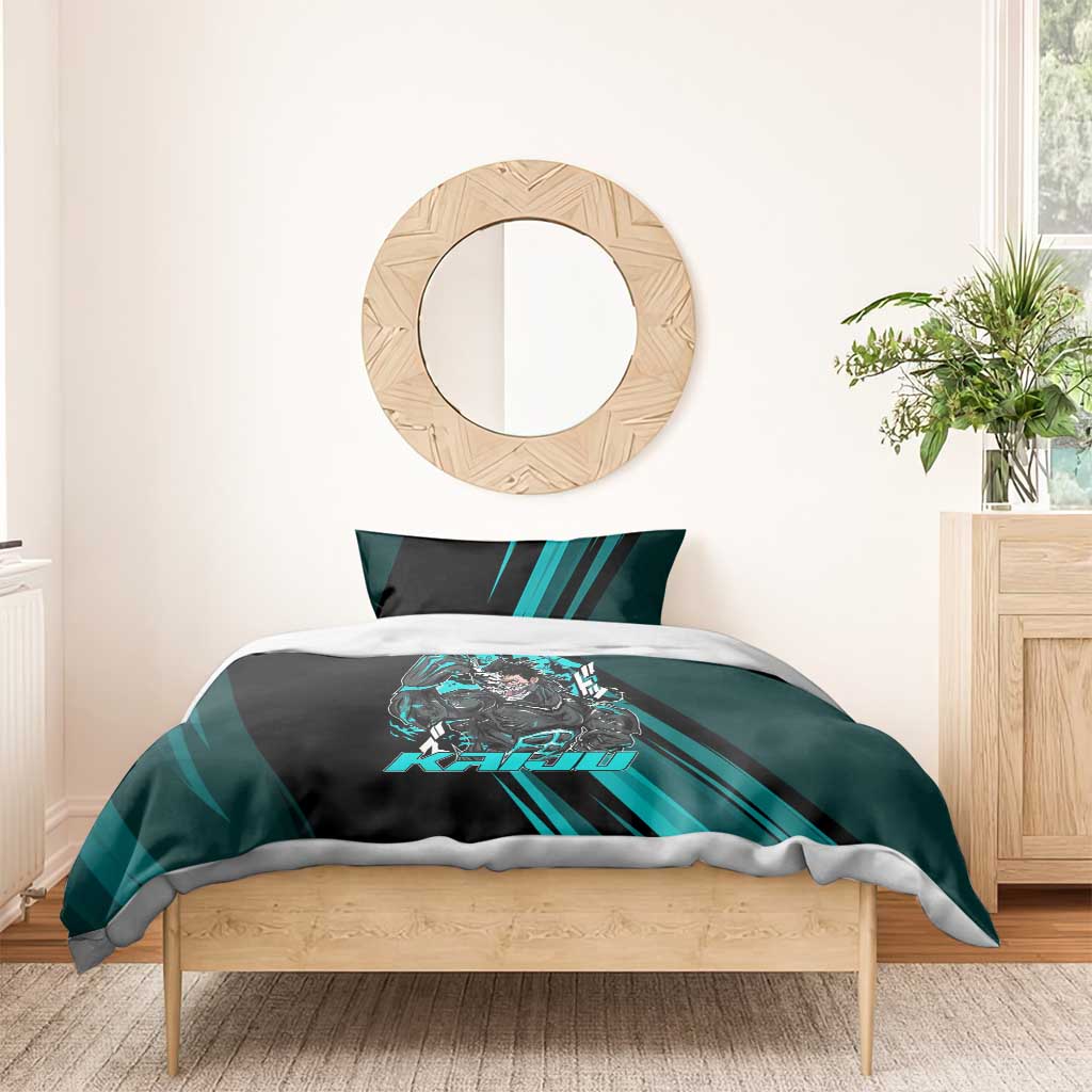 Kaiju No. 8 Monster Form Bedding Set Neon Manga Combat Style