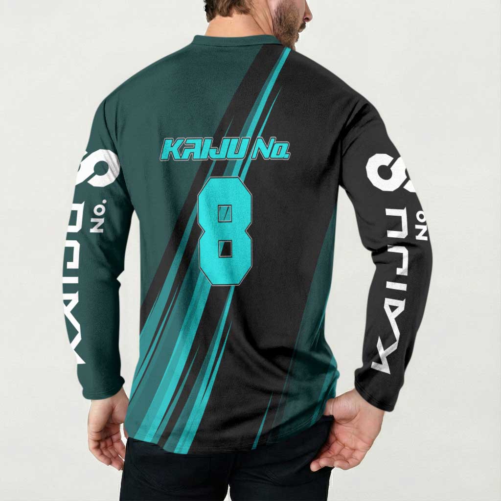 Kaiju No. 8 Monster Form Button Sweatshirt Neon Manga Combat Style