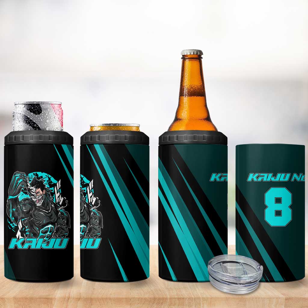 Kaiju No. 8 Monster Form 4 in 1 Can Cooler Tumbler Neon Manga Combat Style