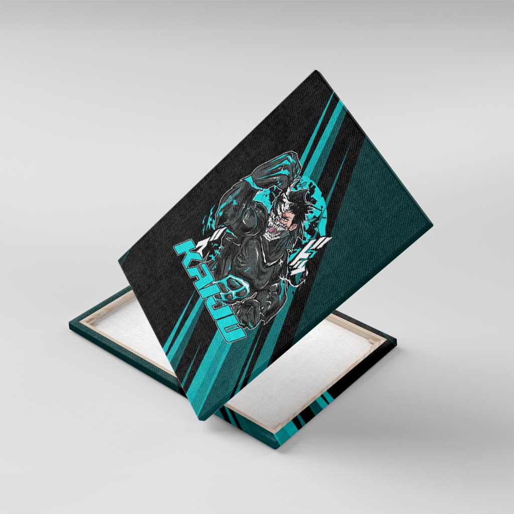 Kaiju No. 8 Monster Form Canvas Wall Art Neon Manga Combat Style