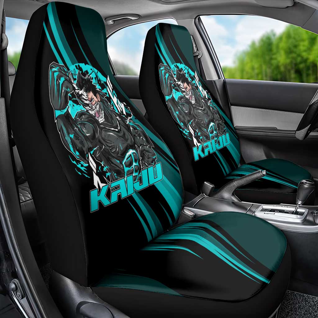 Kaiju No. 8 Monster Form Car Seat Cover Neon Manga Combat Style