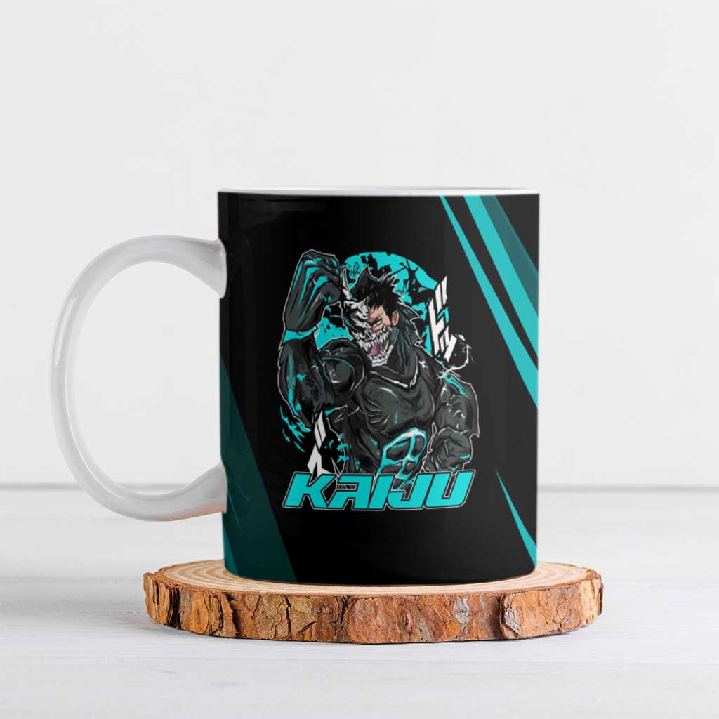 Kaiju No. 8 Monster Form Ceramic Mug Neon Manga Combat Style