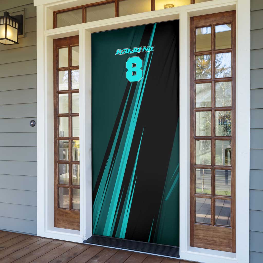 Kaiju No. 8 Monster Form Door Cover Neon Manga Combat Style