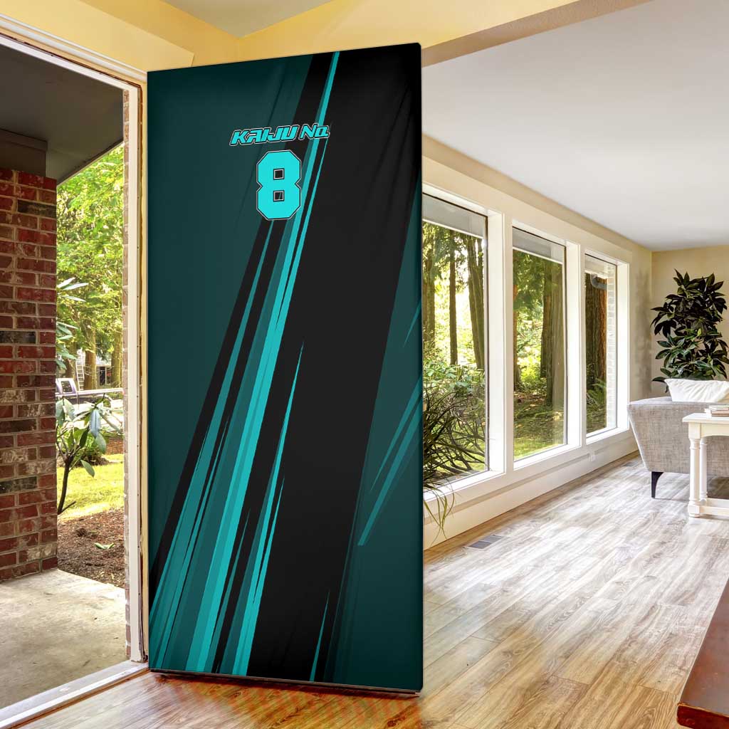 Kaiju No. 8 Monster Form Door Cover Neon Manga Combat Style