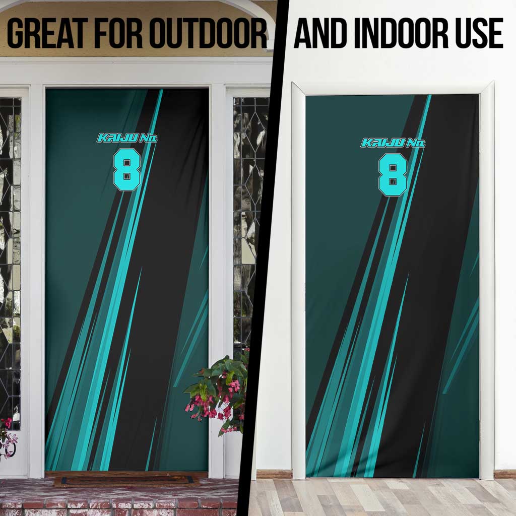 Kaiju No. 8 Monster Form Door Cover Neon Manga Combat Style