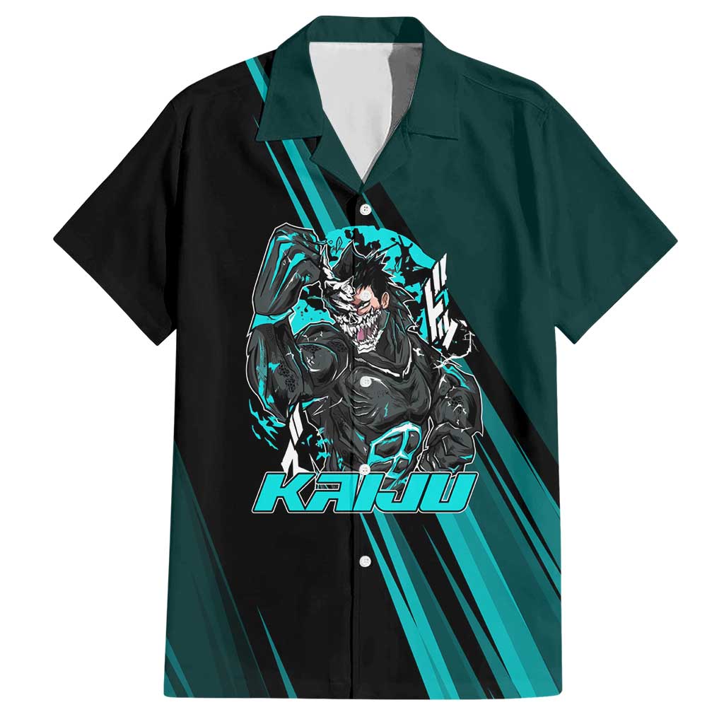 Kaiju No. 8 Monster Form Hawaiian Shirt Neon Manga Combat Style