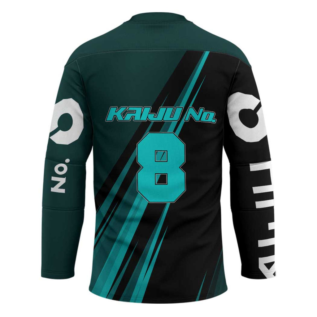 Kaiju No. 8 Monster Form Hockey Jersey Neon Manga Combat Style