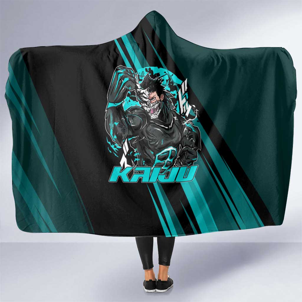 Kaiju No. 8 Monster Form Hooded Blanket Neon Manga Combat Style