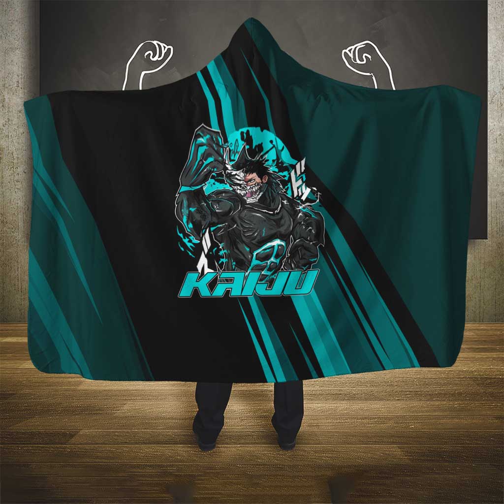 Kaiju No. 8 Monster Form Hooded Blanket Neon Manga Combat Style