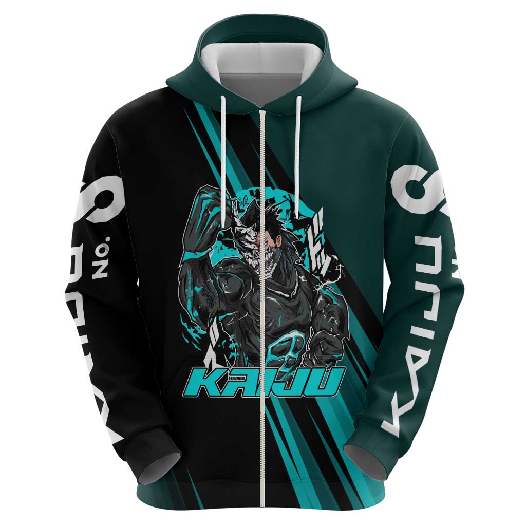 Kaiju No. 8 Monster Form Hoodie Neon Manga Combat Style