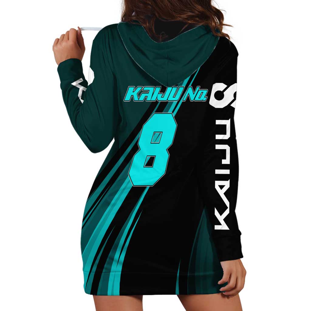 Kaiju No. 8 Monster Form Hoodie Dress Neon Manga Combat Style