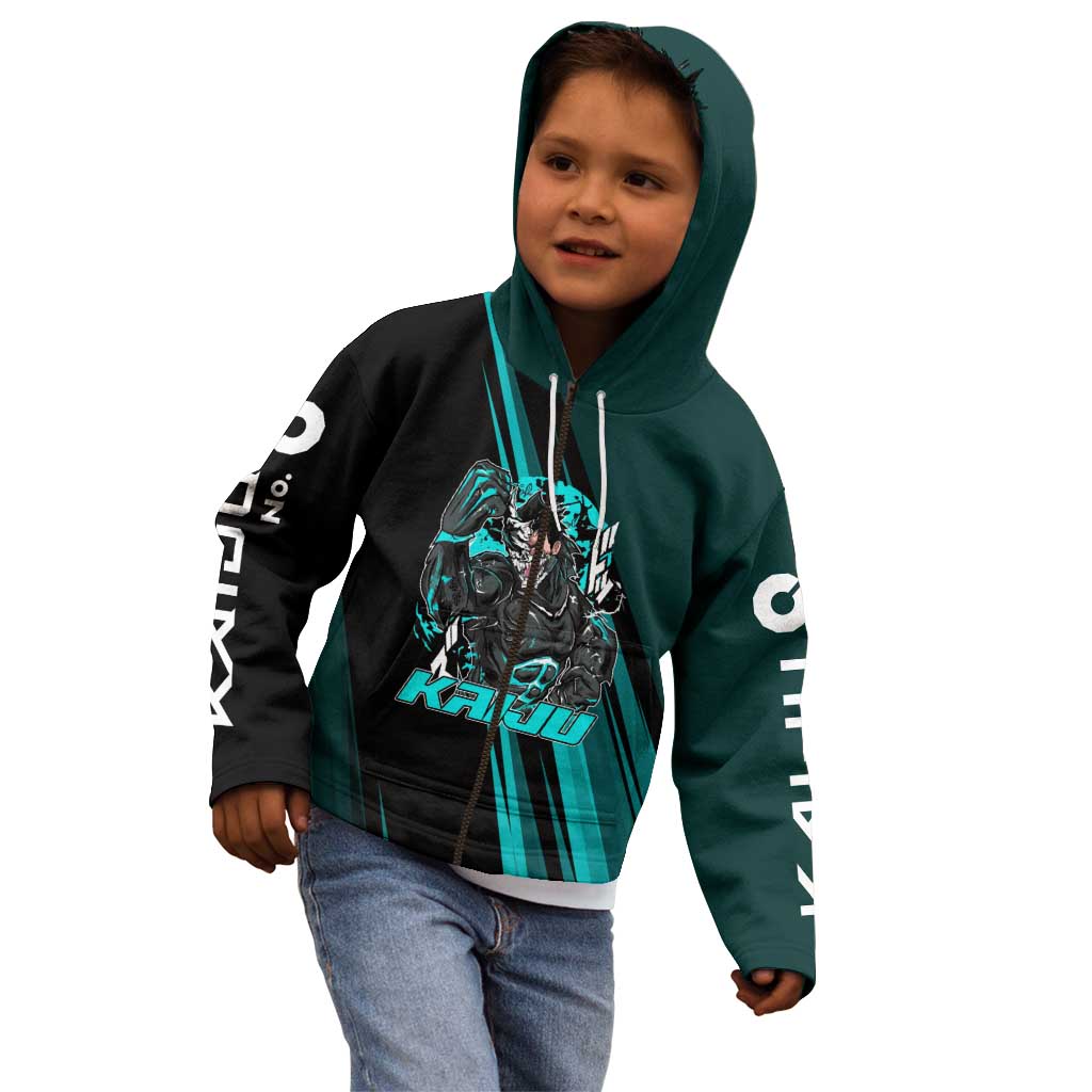 Kaiju No. 8 Monster Form Kid Hoodie Neon Manga Combat Style